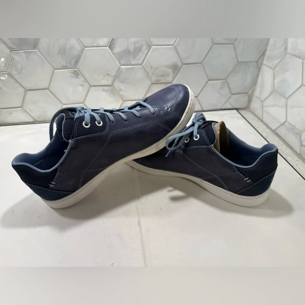 Ahnu Blue Noe Leather Sneakers Shoes Size 10 NEW Comfort Walking